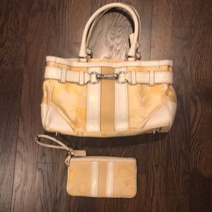 GUC coach bag and wallet wristlet